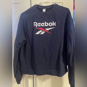 Reebok Dark Blue Crewneck with Logo